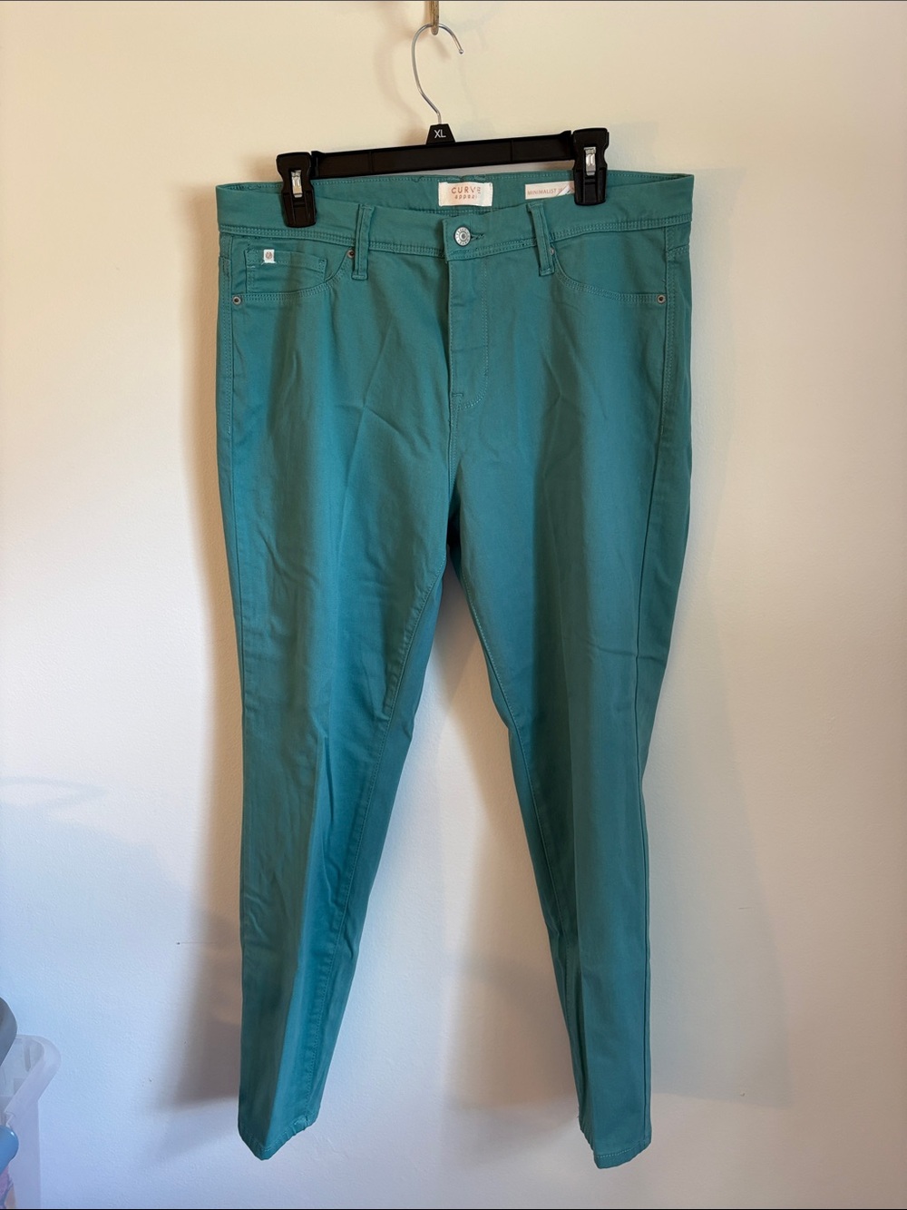 Curvy Fit Teal Skinny Jeans for Women